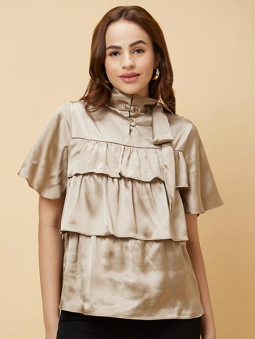 gold solid regular top - 20485874 -  Standard Image - 0