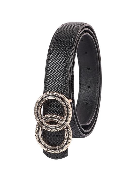 zevora black women's leather belt - 20486749 - Zoom Image - 0