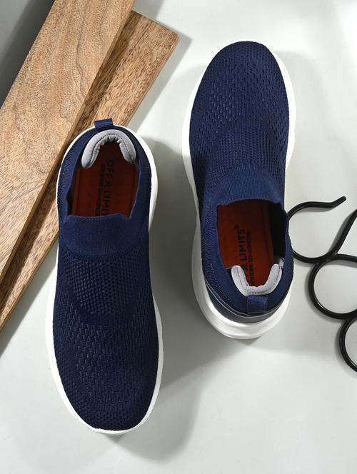 men navy blue slip on sport shoe - 20486752 -  Standard Image - 0