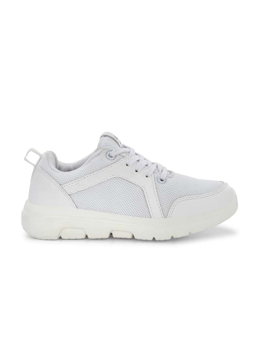 Boys White Lace Up Sports Shoes - 20486801 -  Standard Image - 2
