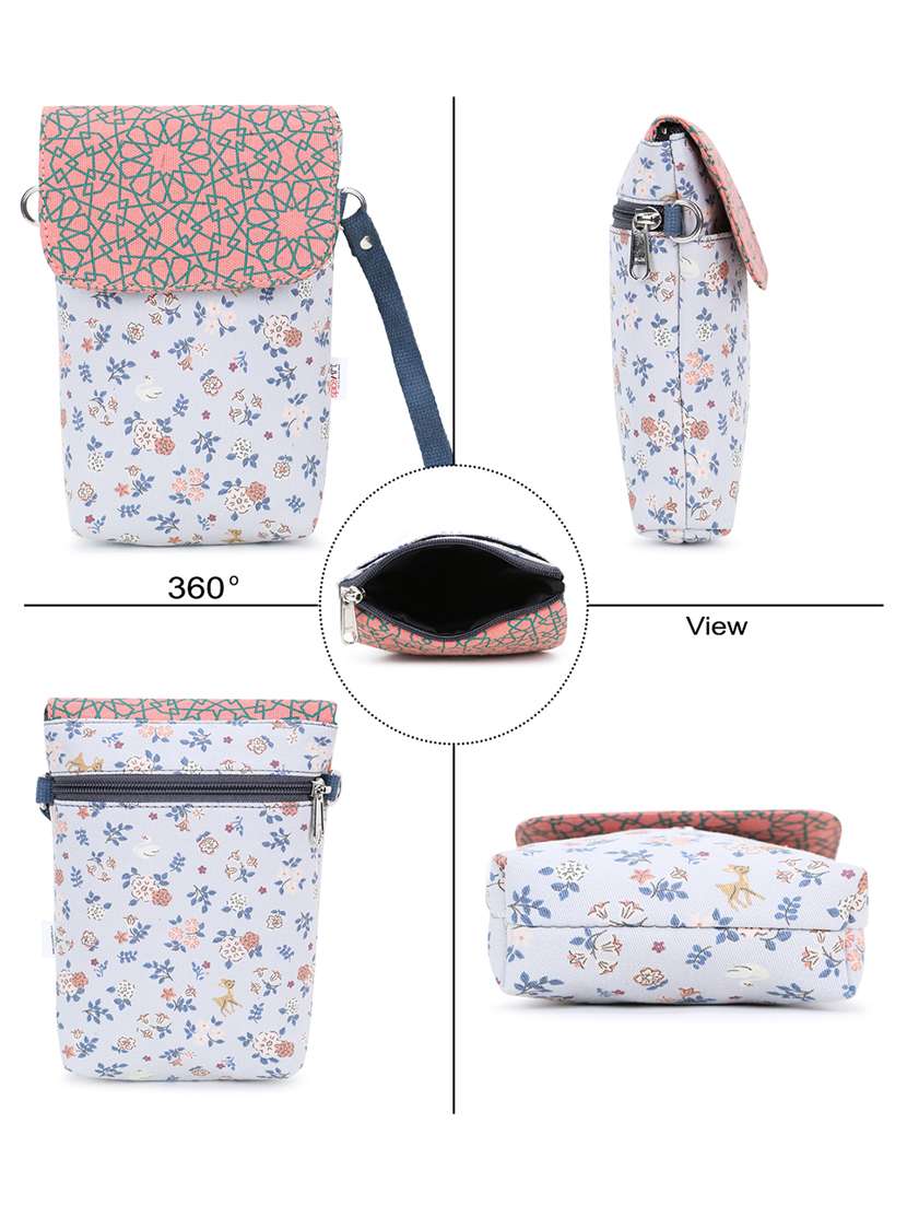 purist blue canvas printed sling bag - 20486880 - Standard Image - 7