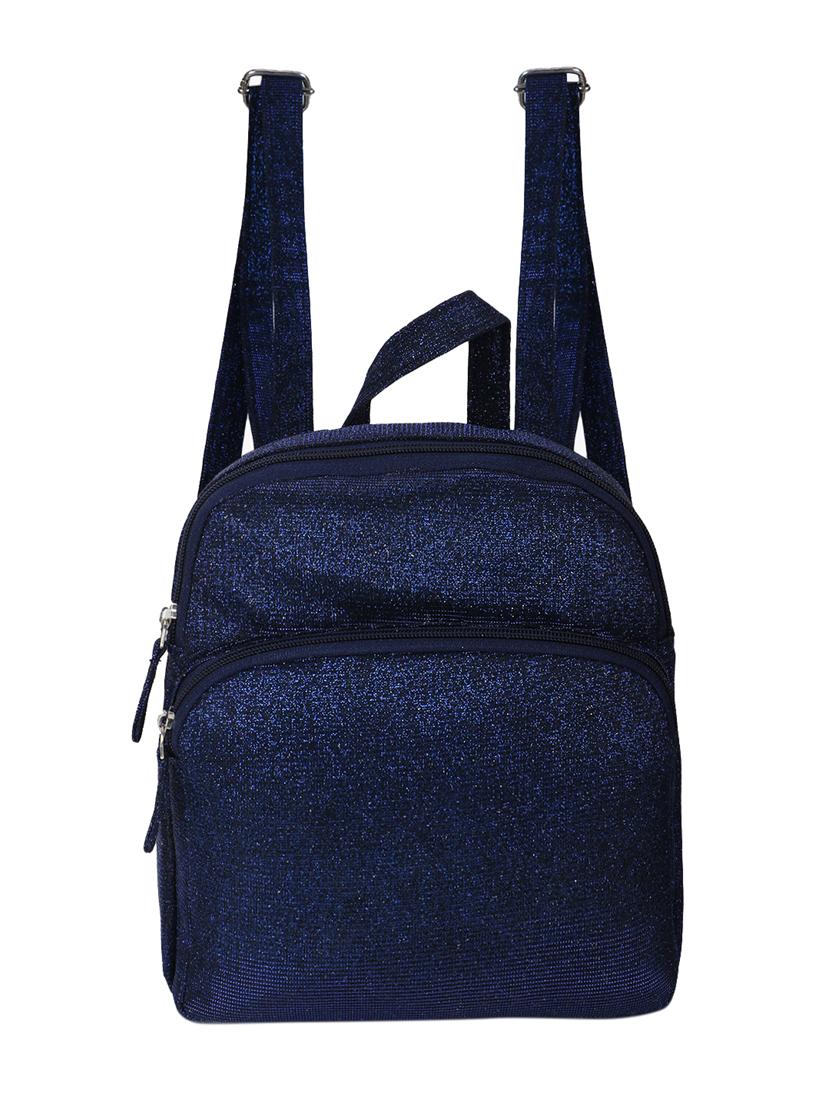 navy blue solid fashion backpack - 20486883 - Zoom Image - 0