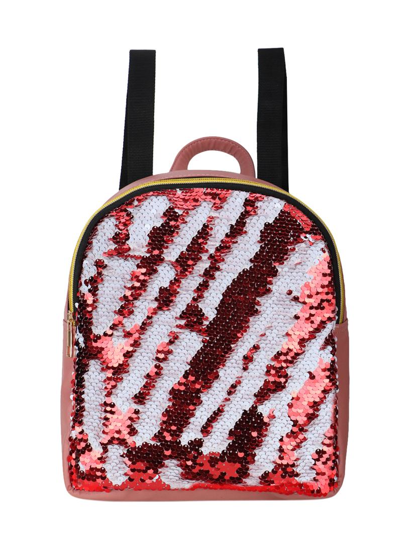 pink sequined fashion backpack - 20486885 -  Zoom Image - 0