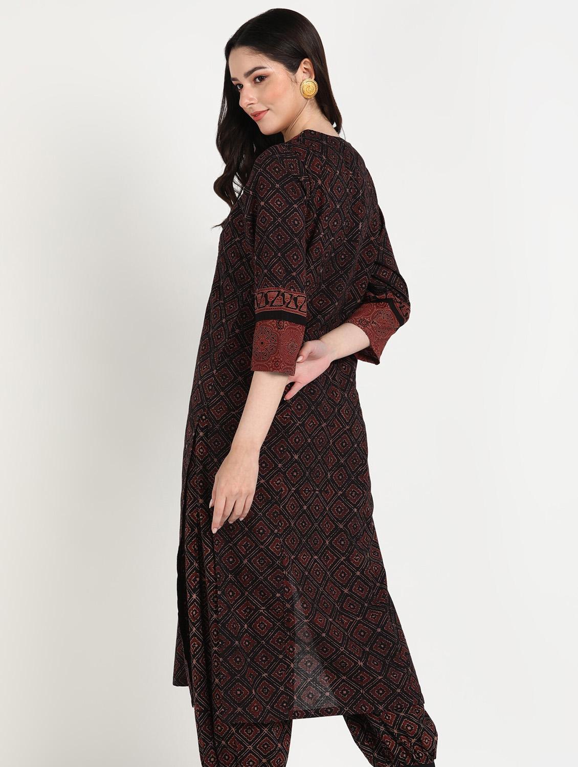 women block printed a-line kurta - 20487408 - Standard Image - 2