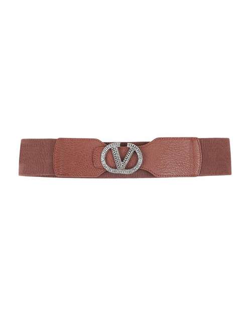 brown women's leather belt - 20487824 -  Standard Image - 0