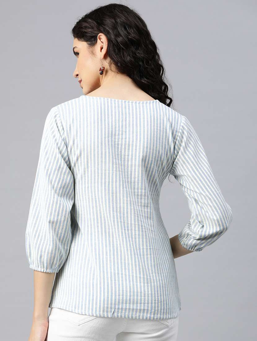 multi color stripes regular tunic - 20488598 - Standard Image - 2