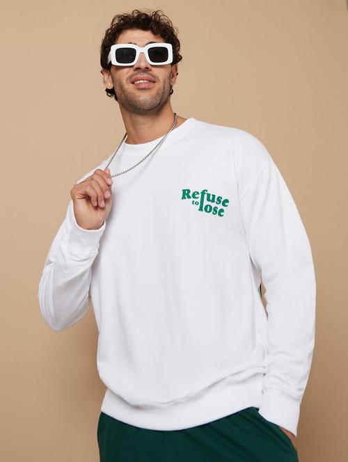 men front & back print long sleeve sweatshirt - 20489430 -  Standard Image - 0