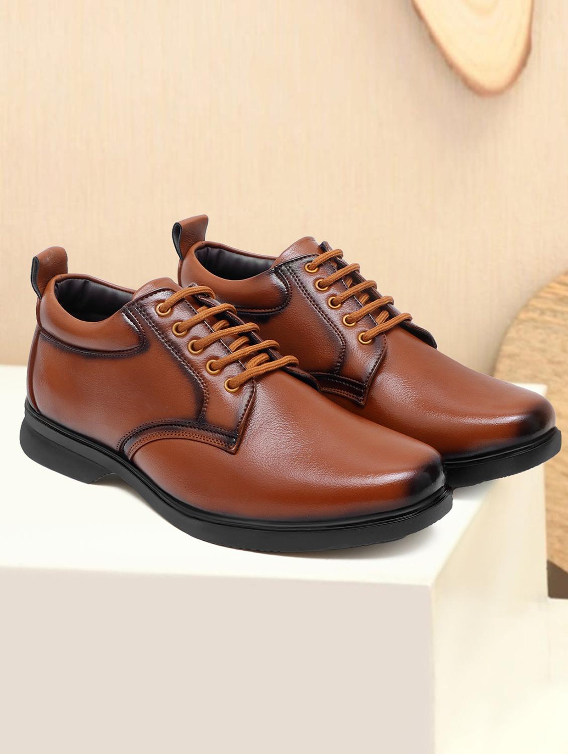 men solid tan lace up casual shoe - 20490978 - Zoom Image - 0
