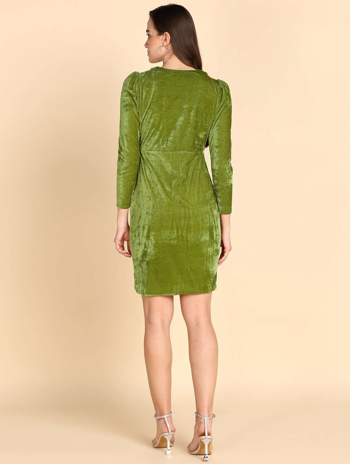 women green solids bodycon dress - 20491690 - Standard Image - 2