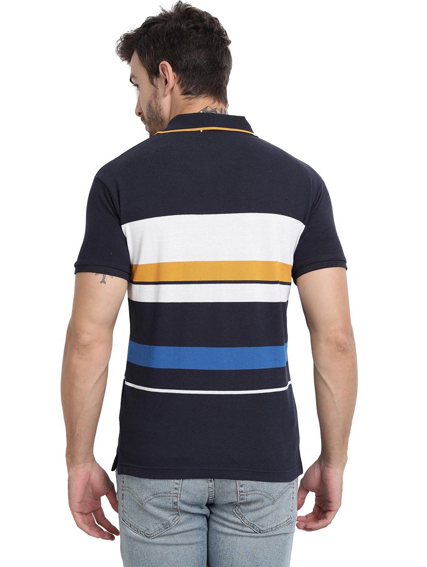 black color block polo t-shirt - 20492763 - Standard Image - 2