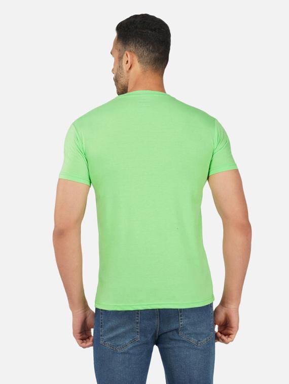 green graphic chest print t-shirt - 20492785 - Standard Image - 2
