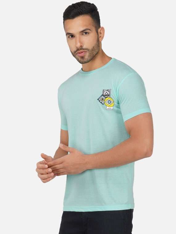 men back print short sleeve t-shirt - 20492827 - Standard Image - 2