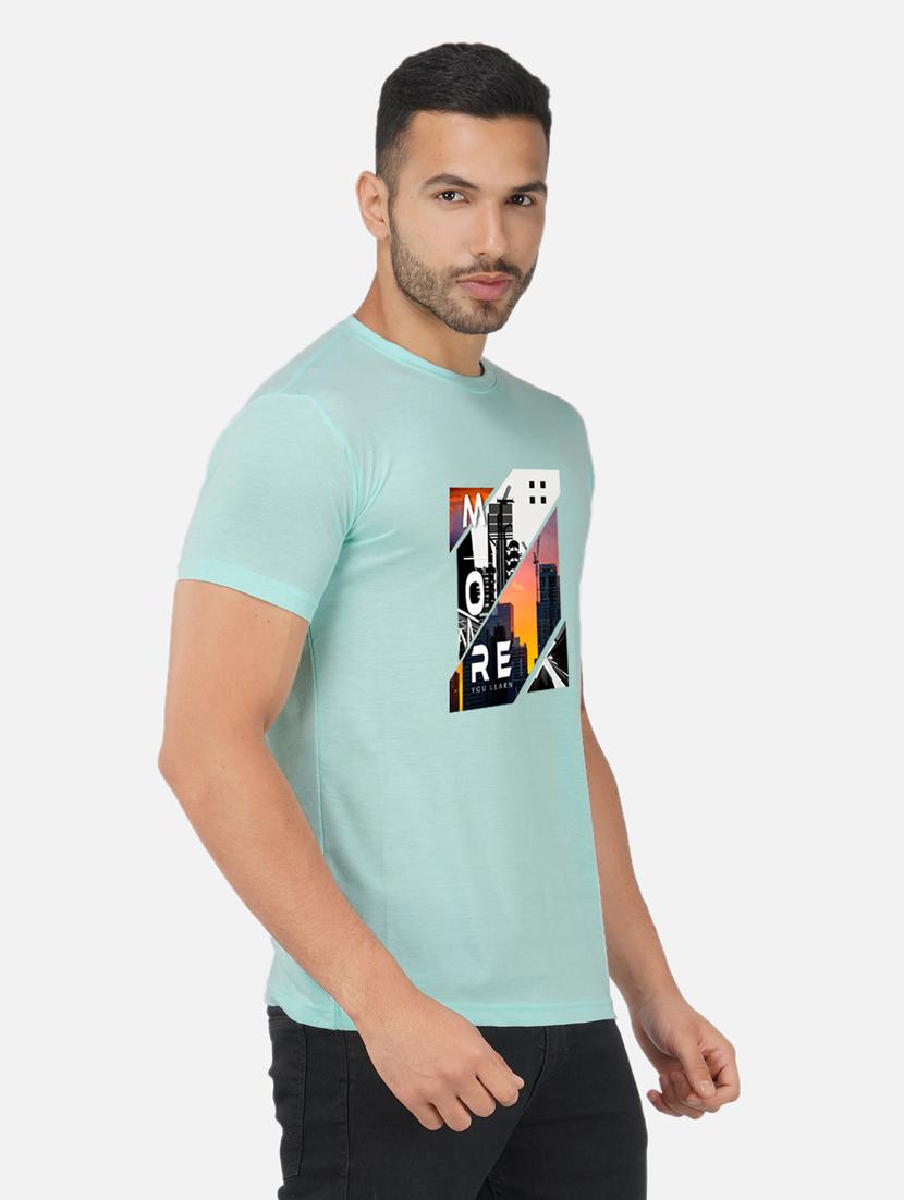 men front print short sleeve t-shirt - 20492848 - Standard Image - 2