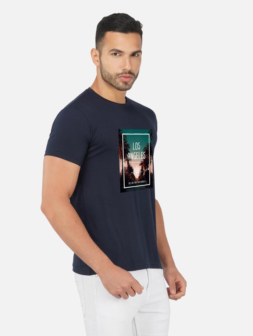men chest print short sleeve t-shirt - 20492850 - Standard Image - 2
