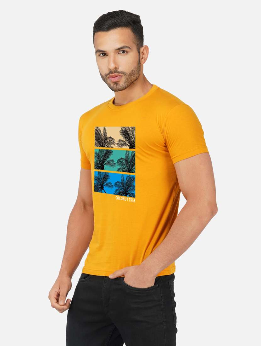 men front print short sleeve t-shirt - 20492859 -  Standard Image - 2