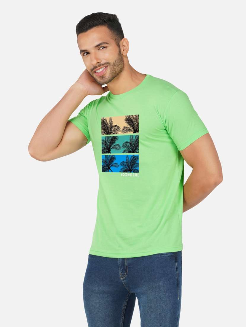 men chest print short sleeve t-shirt - 20492860 -  Standard Image - 2