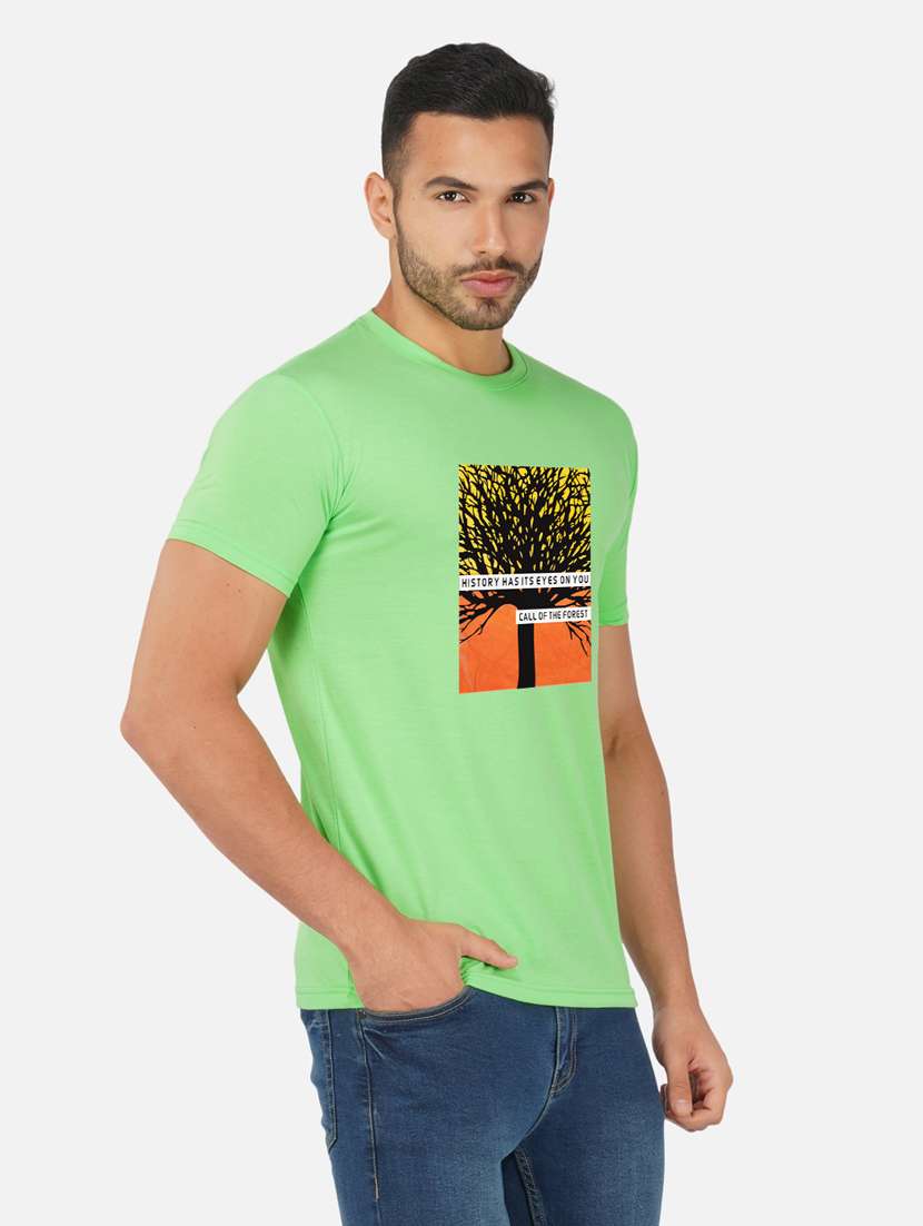 men chest print short sleeve t-shirt - 20492872 -  Standard Image - 2