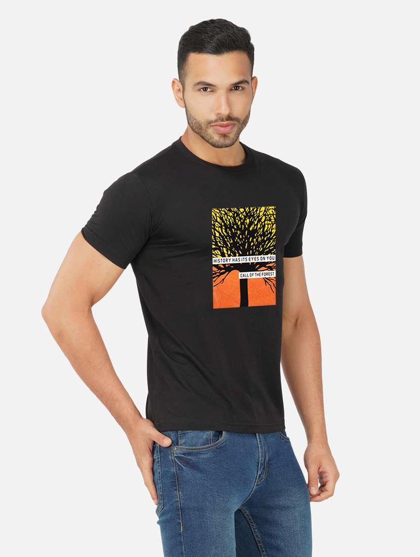 men chest print short sleeve t-shirt - 20492873 -  Standard Image - 2