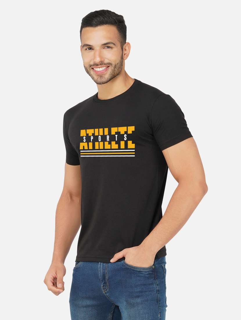 men chest print short sleeve t-shirt - 20492876 -  Standard Image - 2