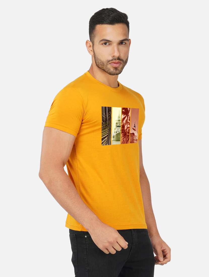 men chest print short sleeve t-shirt - 20492884 -  Standard Image - 2