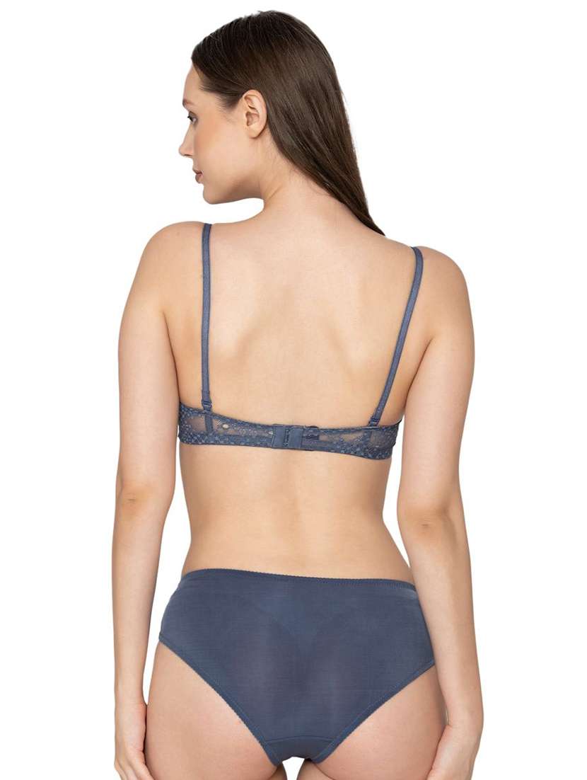 grey lace bras and panty set - 20496828 -  Standard Image - 2