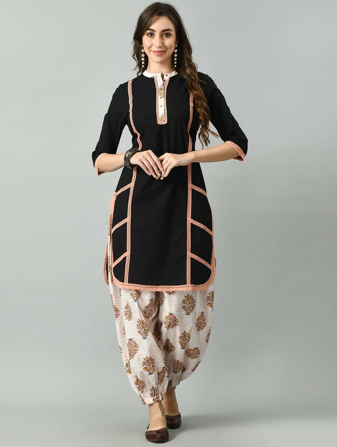 women block printed kurta salwar 