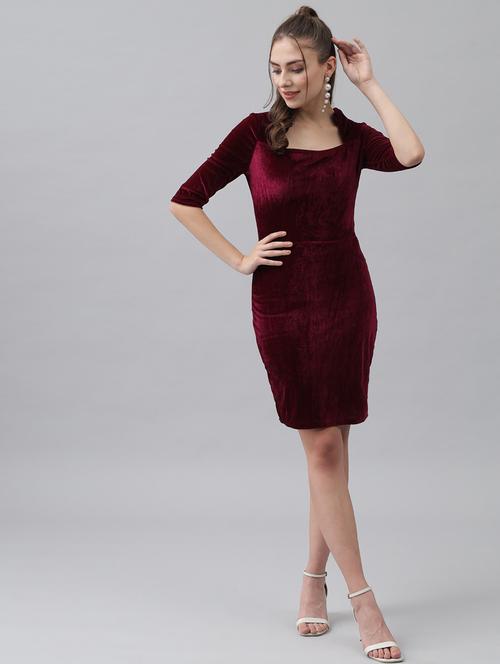 women solid bodycon dress - 20497705 -  Standard Image - 0