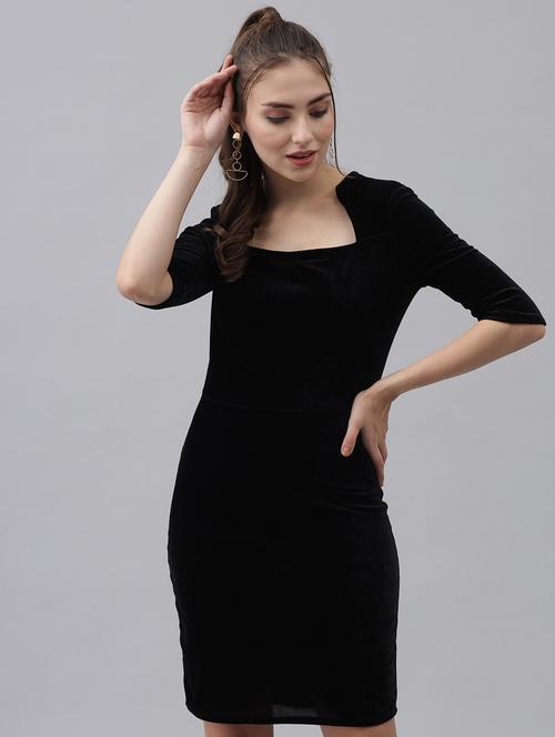 women solid bodycon dress - 20497707 - Standard Image - 0