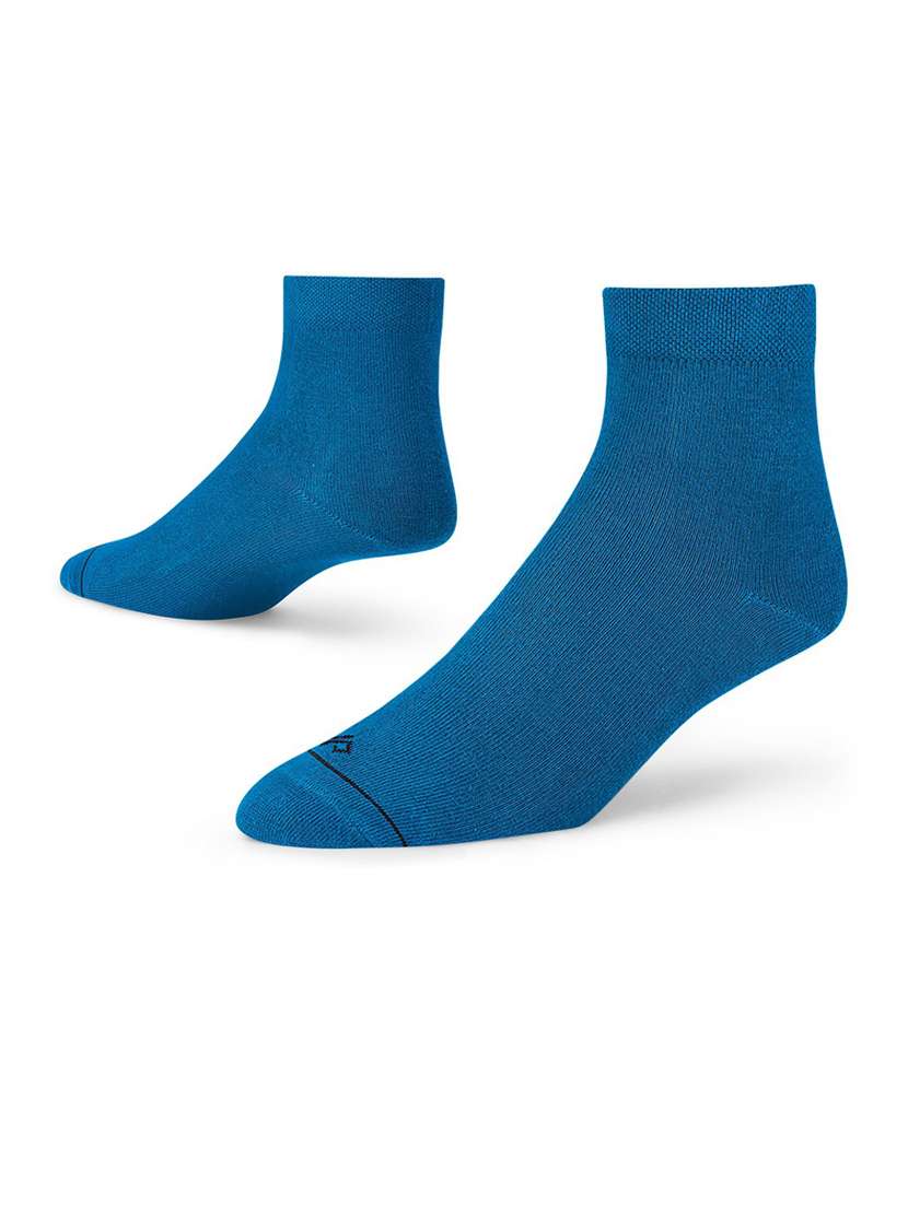 blue cotton ankle length socks - 20498018 -  Standard Image - 2