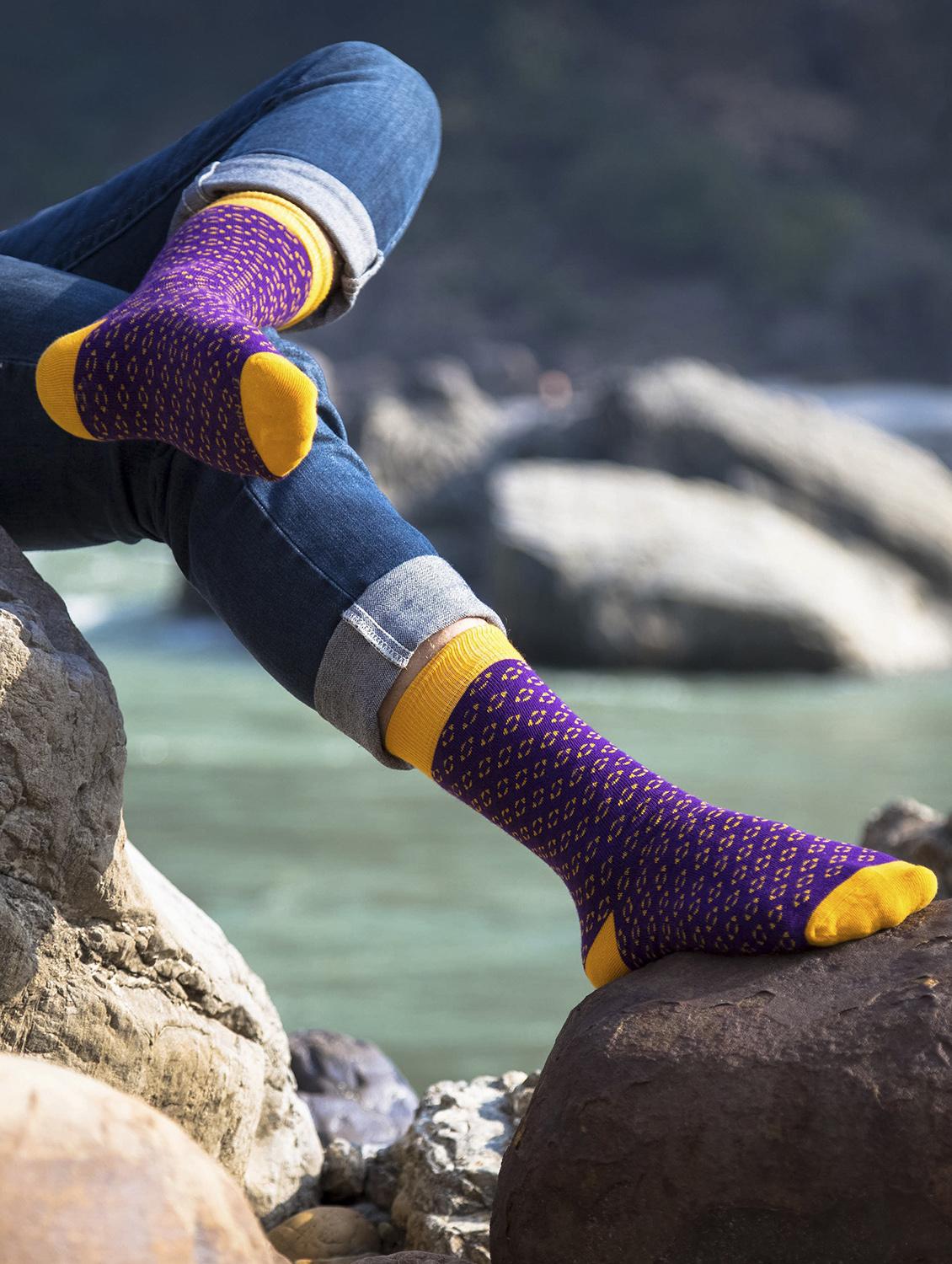 unisex multi colored above ankle length socks - 20498090 - Standard Image - 2