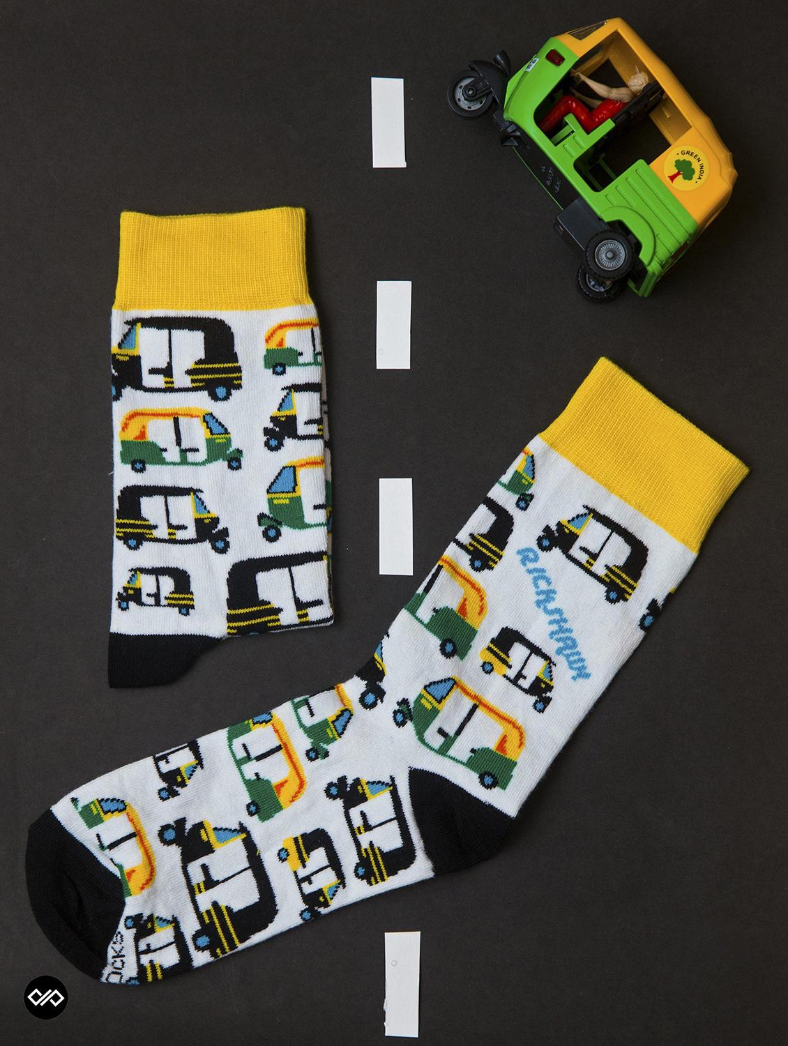 unisex multi colored above ankle length socks - 20498095 - Standard Image - 2