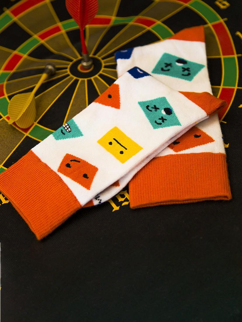 unisex multi colored above ankle length socks - 20498134 - Standard Image - 2