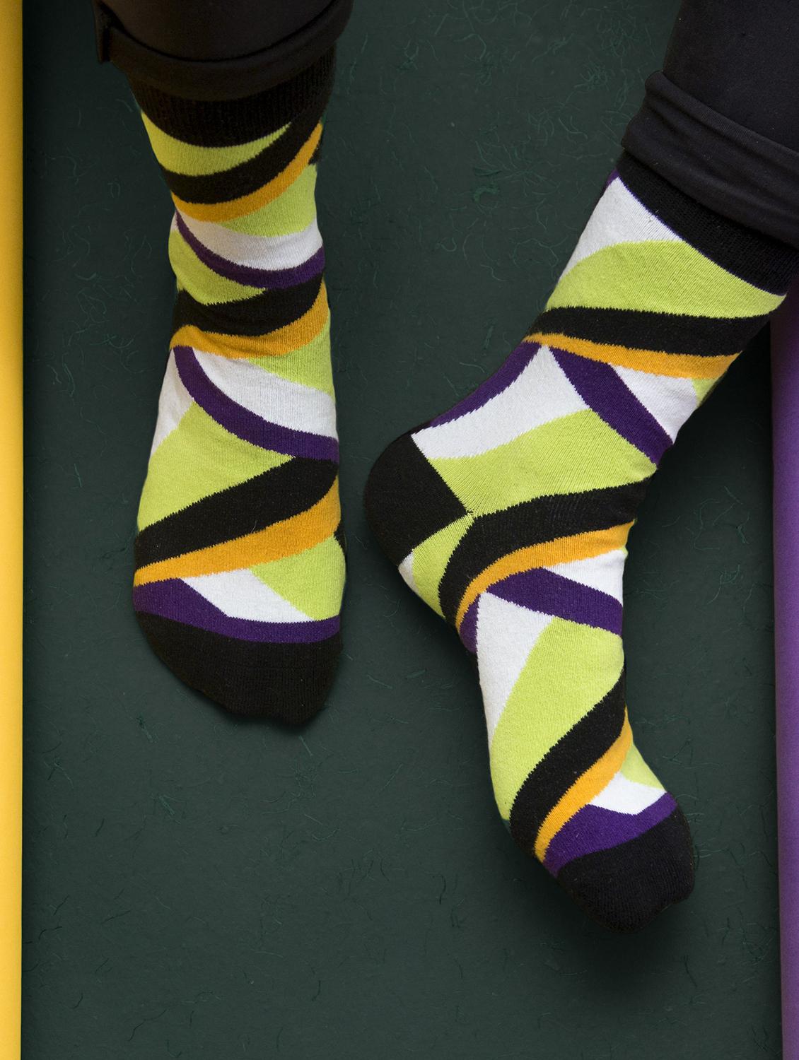 unisex multi colored above ankle length socks - 20498169 - Standard Image - 2