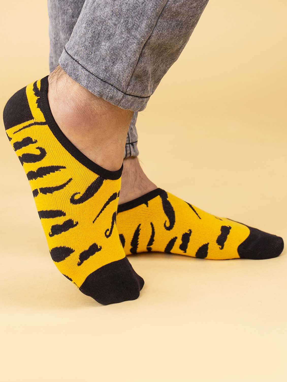 unisex printed no show socks comb - 20498179 -  Standard Image - 2