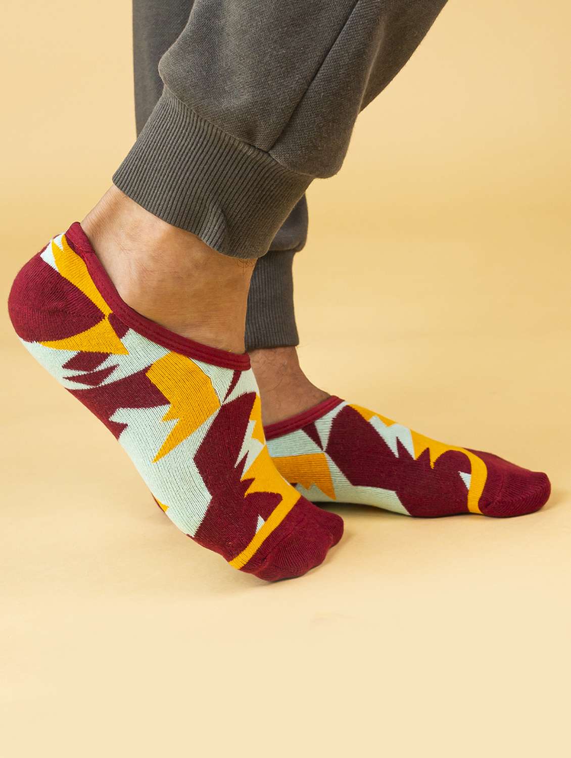 unisex printed no show socks combo - 20498186 -  Standard Image - 2