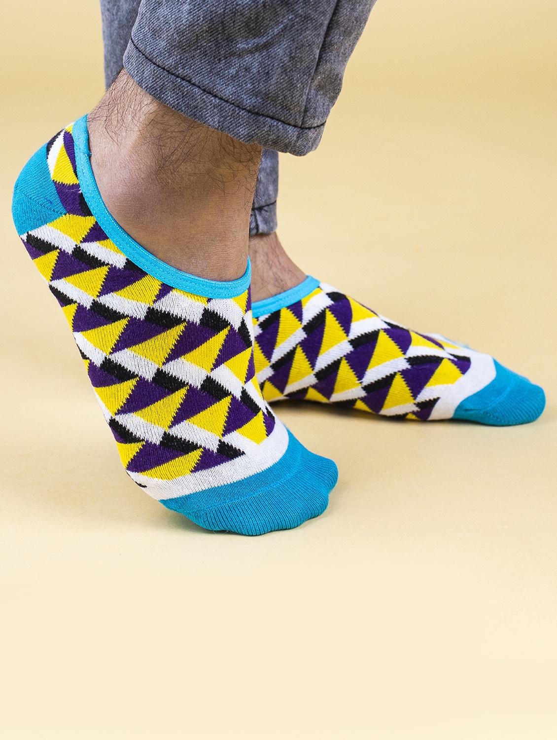 unisex printed no show socks combo - 20498200 - Standard Image - 2