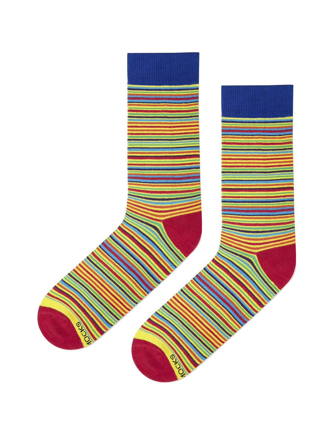 unisex multi colored above ankle length socks - 20498261 - Standard Image - 2