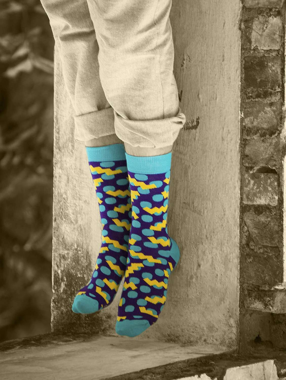 unisex multi colored above ankle length socks  - 20498271 -  Standard Image - 2