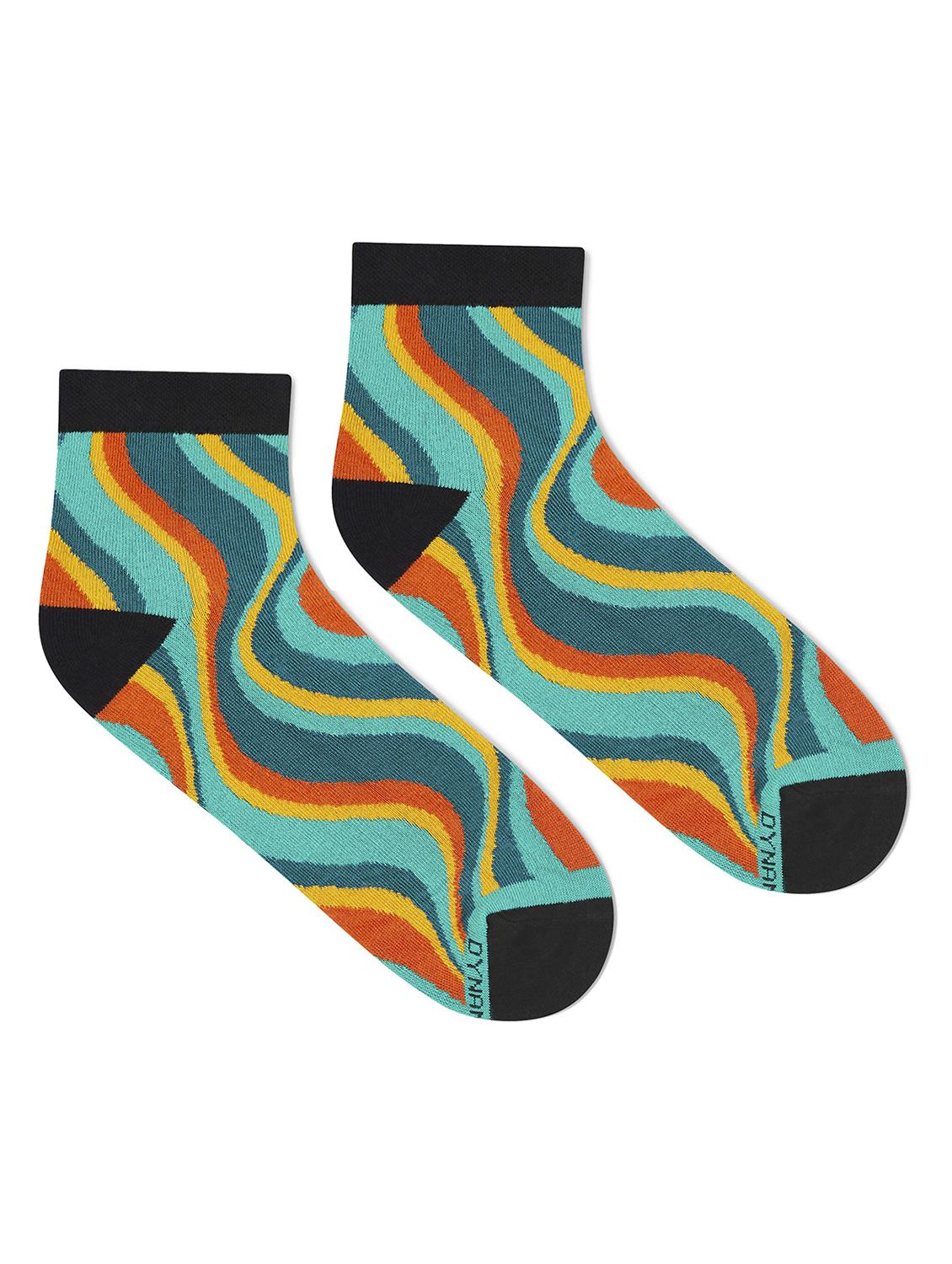unisex multi colored ankle length socks - 20498399 - Standard Image - 2