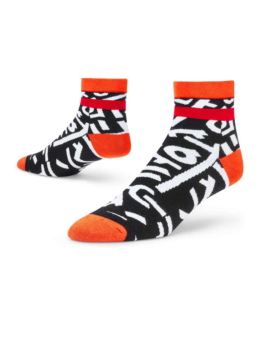 multi colored cotton ankle length socks - 20498435 -  Standard Image - 2