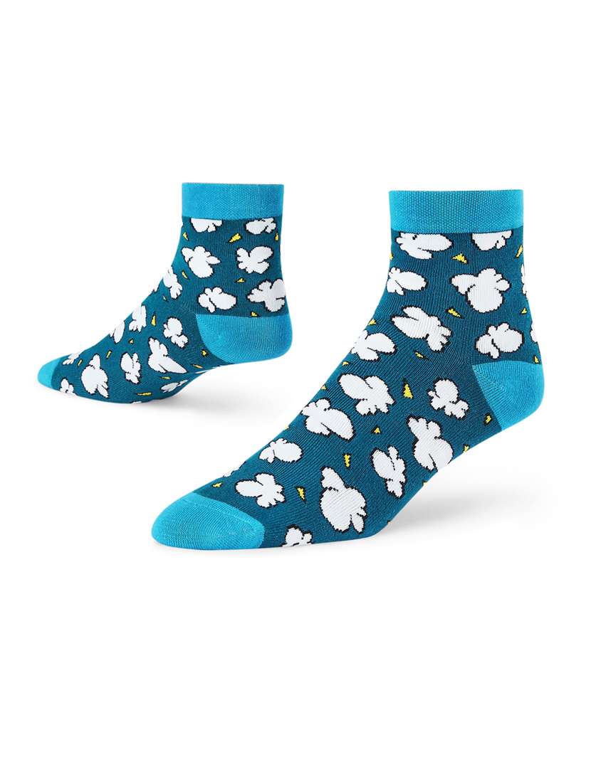 multi colored cotton ankle length socks - 20498459 -  Standard Image - 2