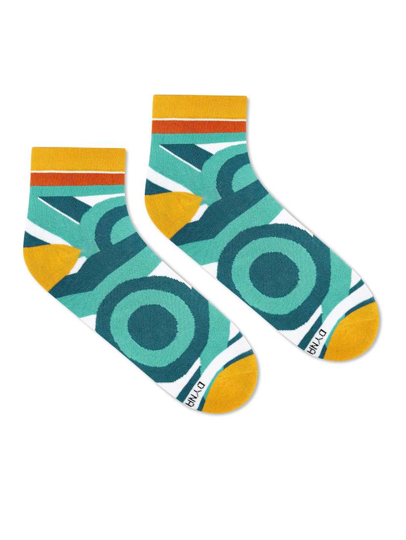 multi colored cotton ankle length socks - 20498483 -  Standard Image - 2