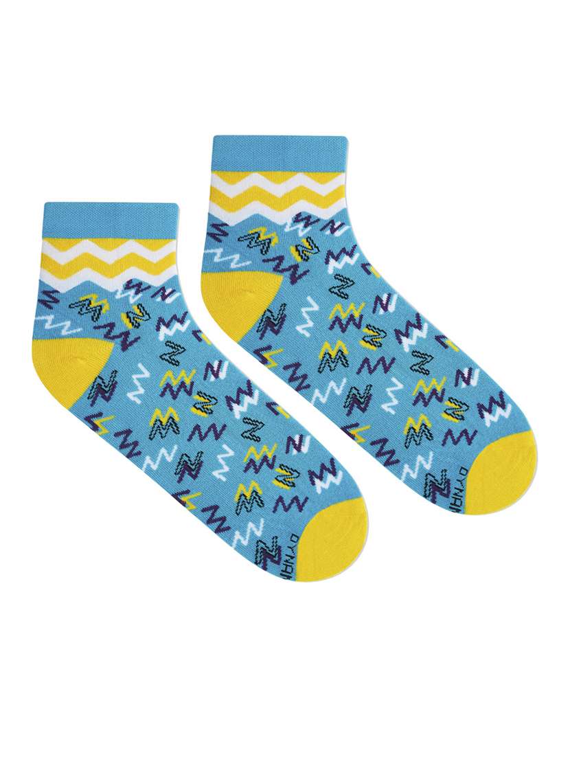 multi colored cotton ankle length socks - 20498496 - Standard Image - 2