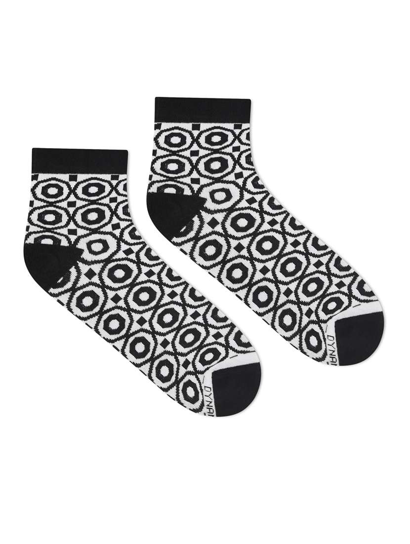 multi colored cotton ankle length socks - 20498505 -  Standard Image - 2