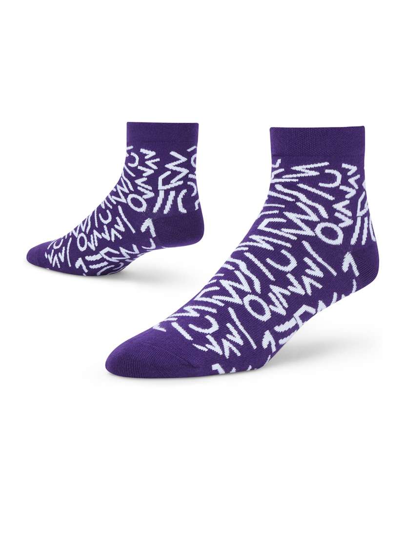 unisex purple ankle length socks  - 20498524 -  Standard Image - 2
