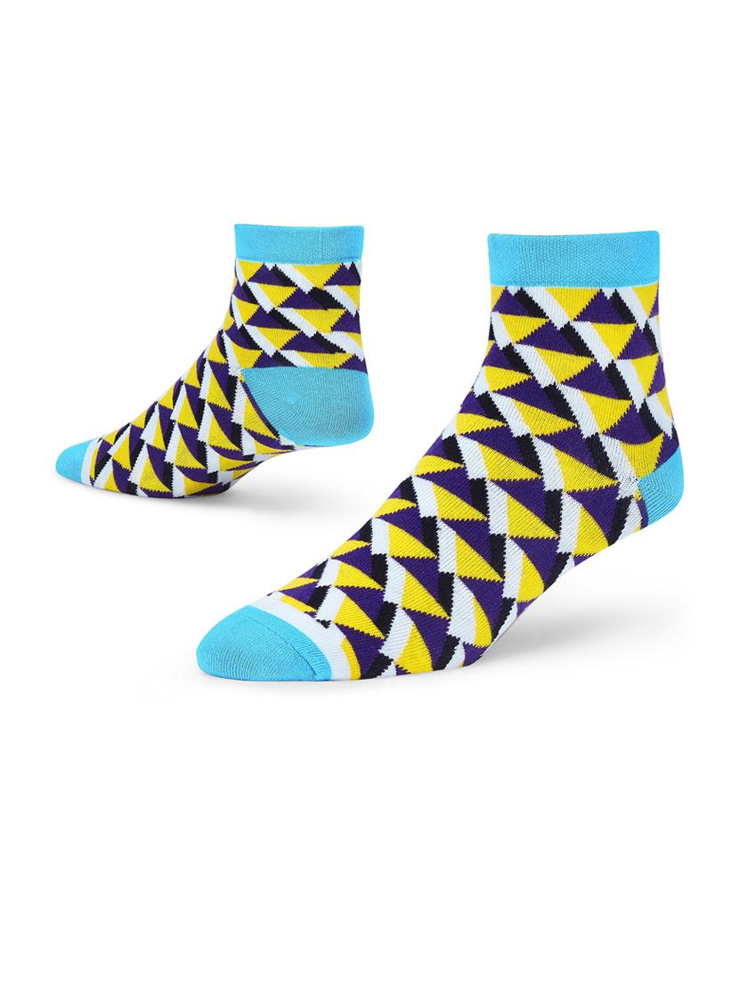 unisex multi colored ankle length socks combo - 20498534 - Standard Image - 2