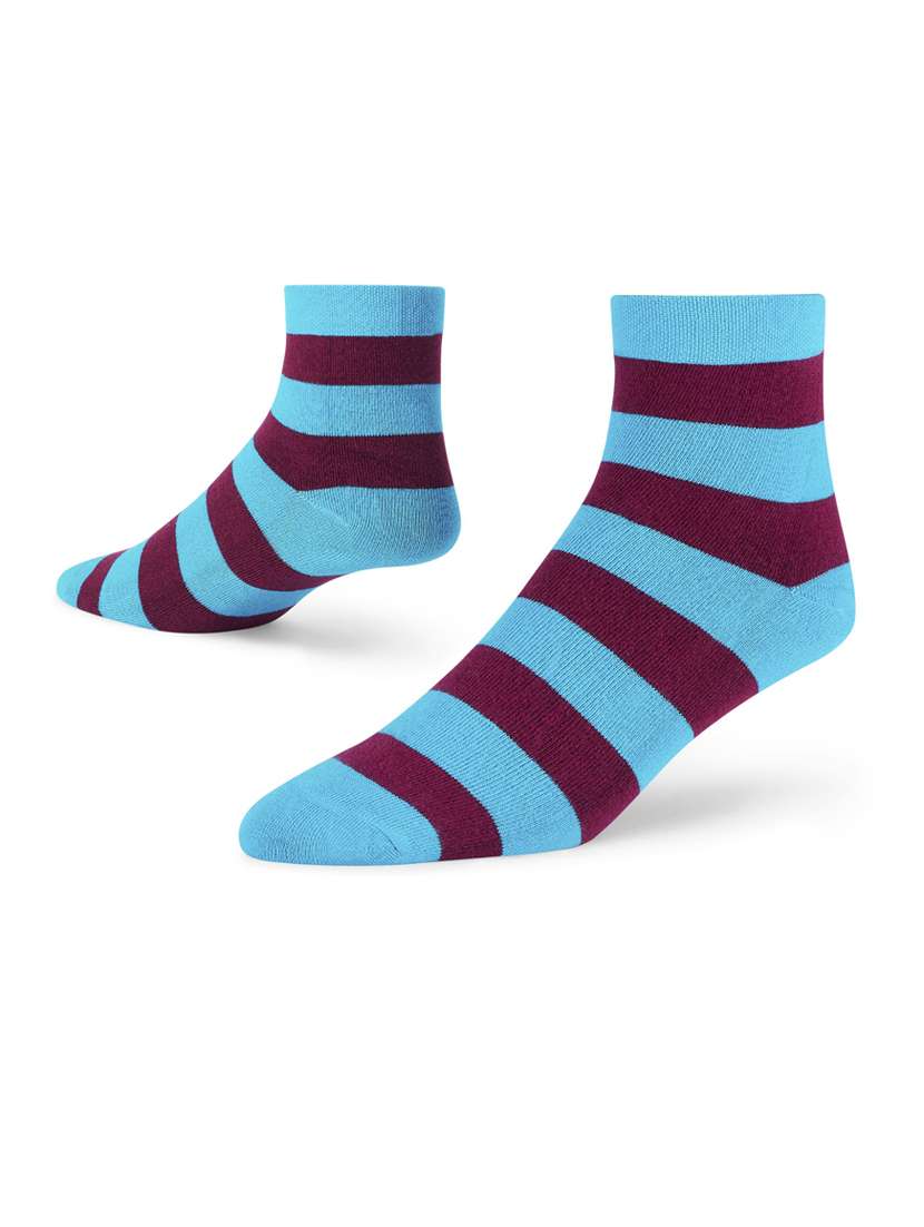 unisex striped ankle length socks - 20498580 -  Standard Image - 2