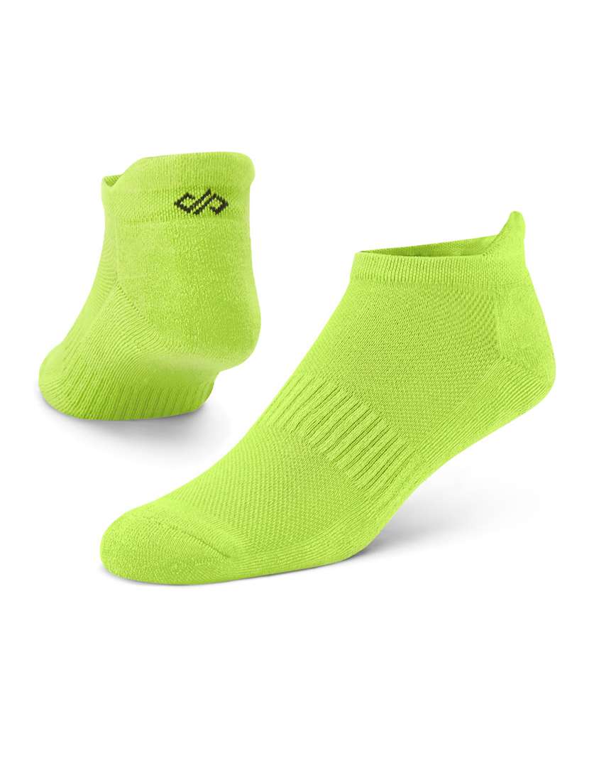 neon green cotton ankle length sock - 20498687 -  Standard Image - 2