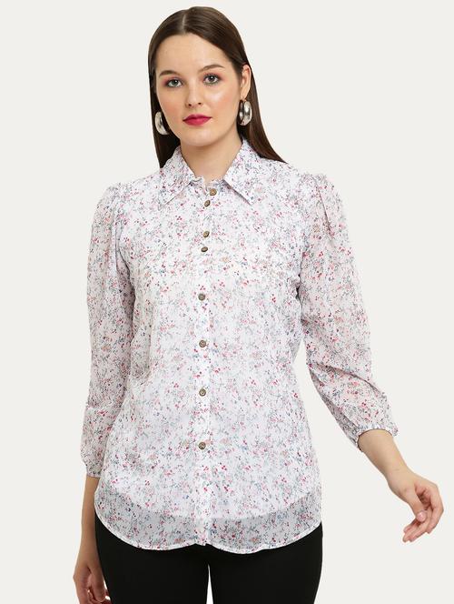 floral printed regular shirt - 20498748 - Standard Image - 0