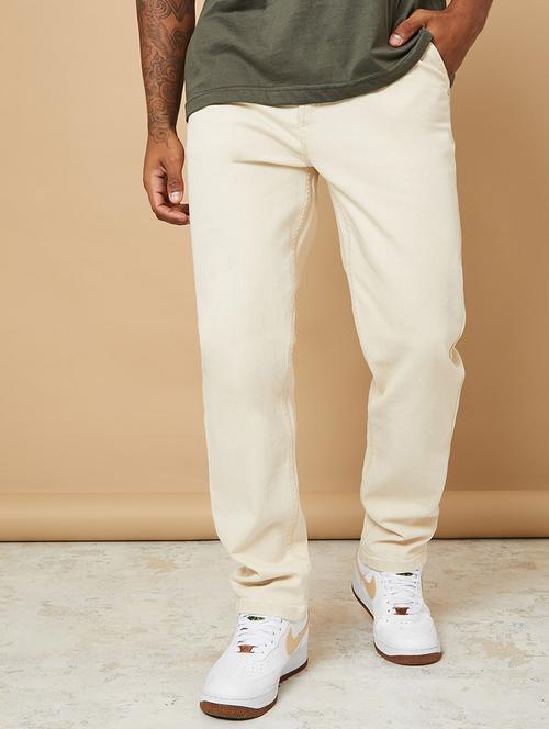 mens relaxed fit plain jeans - 20501188 - Standard Image - 0